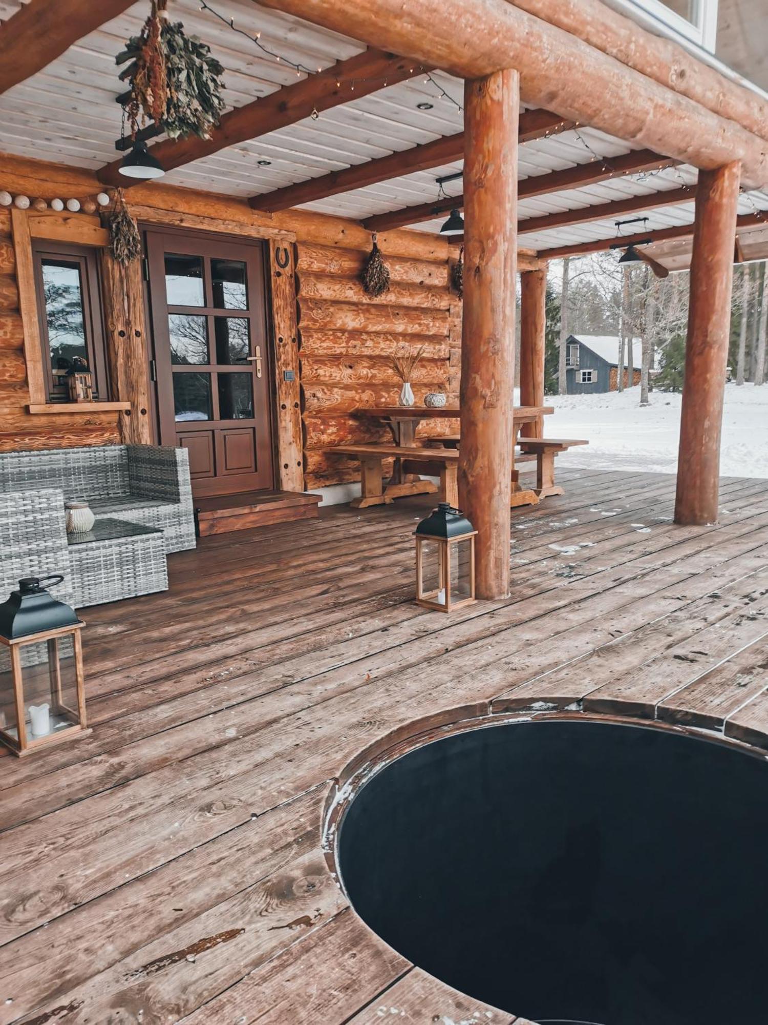 "Gaujmale" Sauna House In Nature Laukbeitini 外观 照片